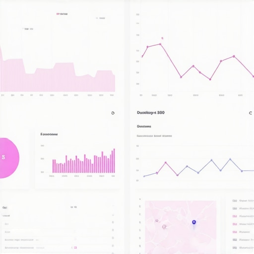 Screenshot of a local SEO analytics dashboard showing rankings, maps, and graphs