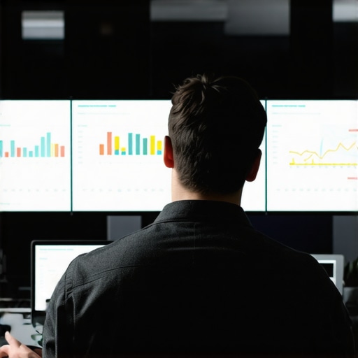 Marketing analyst reviewing niche-specific local SEO metrics on a digital dashboard