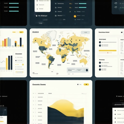 Futuristic dashboard with maps, rankings, and analytics for local SEO