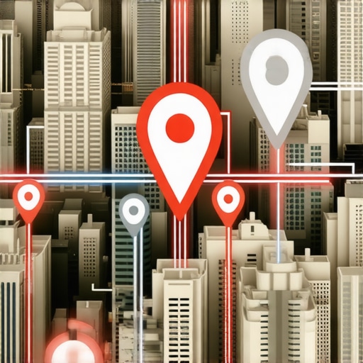 Digital cityscape illustrating future local search and GMB optimization