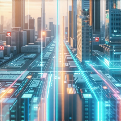 Future of Local Search 2025 Futuristic cityscape with digital maps and AI interfaces for local search