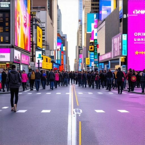 Future of Local Search with AR AR-enhanced city street showing local reviews and offers