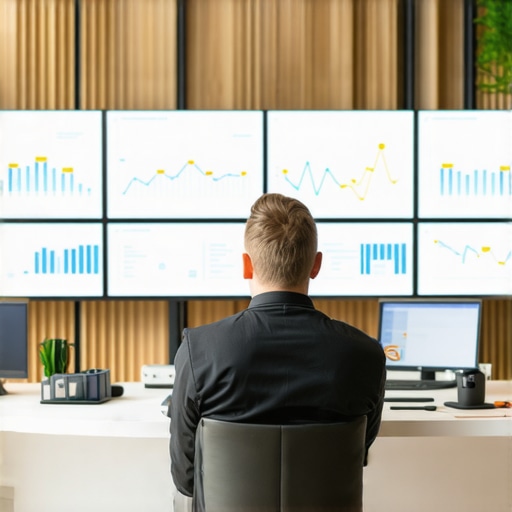 Digital dashboard displaying local search ranking data and analytics