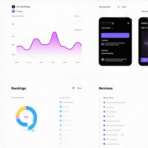 A business owner analyzing local SEO metrics on a digital dashboard.