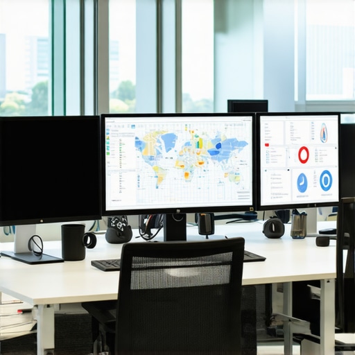 Local SEO Tools Dashboard Business analytics dashboard displaying local SEO performance and maps