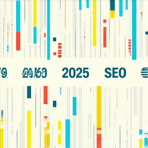 Graphic showing growth and innovation in local SEO tools leading to 2025.